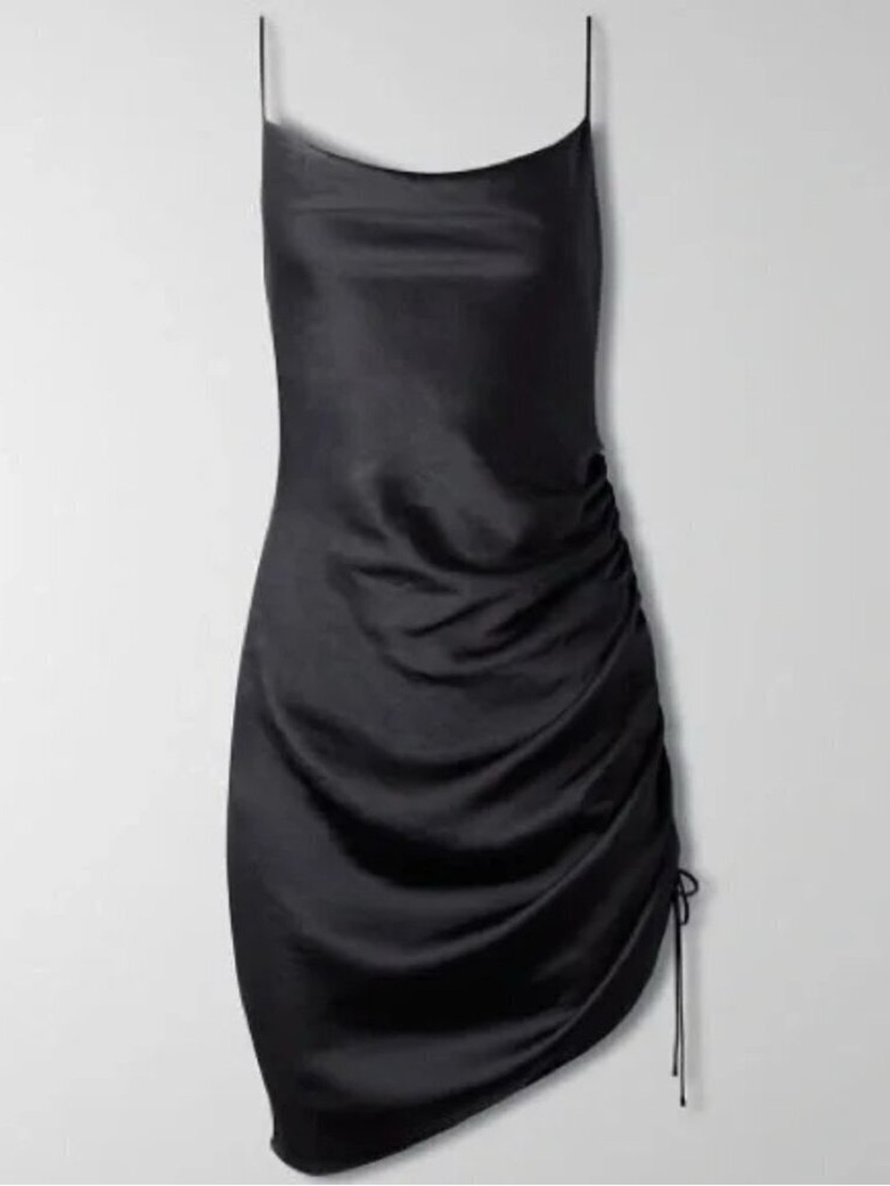 Aritzia Wilfred Sestina Satin Ruched Mini Dress
